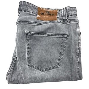 Etro Jeans Mens 33x30 Gray Medium Wash Slim Straight Stretch Denim Italy 33x29.5